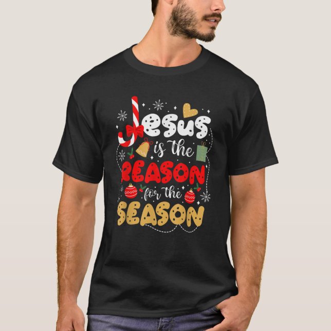 T-shirt Christian Jesus is the reason for the season Chris (Devant)