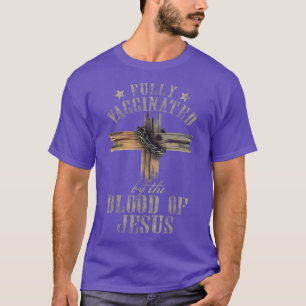 T-shirt Christian Jesus Lover Entièrement Vacciné Par Le B
