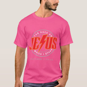 T-shirt Christian Jesus Rock Band Matthew 724 Retro Vintag