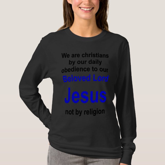 T-shirt Christian lifestyle Multilingual Series English ve (Devant)
