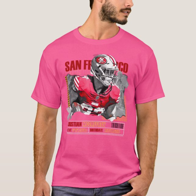 T-shirt Christian Mcaffrey Football Chemise Tapisserie 1 (Devant)