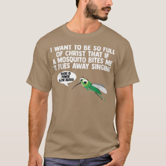 T-shirt Christian Mosquito Gag plaisante Religieux chrétie