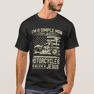 T-shirt Christian Motorcycle Et Jésus Foi Christian Bik