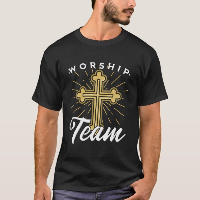 T-shirt Christian Music Cadeau Pour Un Membre De L'Équipe  (Devant)