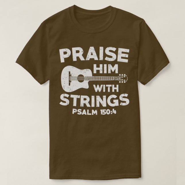 T-shirt Christian Music Church guitare basse Jesus Rock Gi (Design devant)