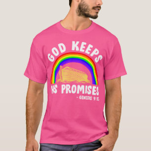 T-shirt Christian Noah Ark Jésus Dieu Garde Ses Promesses