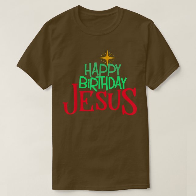 T-shirt Christian Noël JEUX ANNIVERSAIRE JÉSUS Femmes Homm (Design devant)
