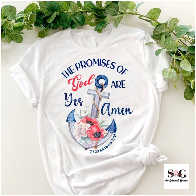 T-shirt Christian Oui Et Amen Bible Verse Unisex (Créateur téléchargé)