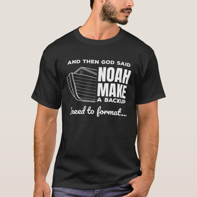T-shirt Christian Programmer Data Science Coder Jesus Reli (Devant)
