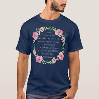 T-shirt Christian Recovery Prayer God Grant Me The Serenit