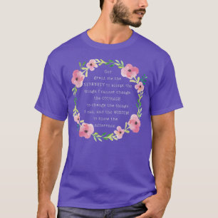 T-shirt Christian Recovery Prayer God Grant Me The Serenit