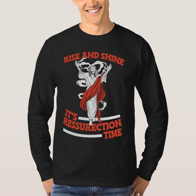 T-shirt Christian Ressurection Religion  Bible Jesus Chris (Devant)