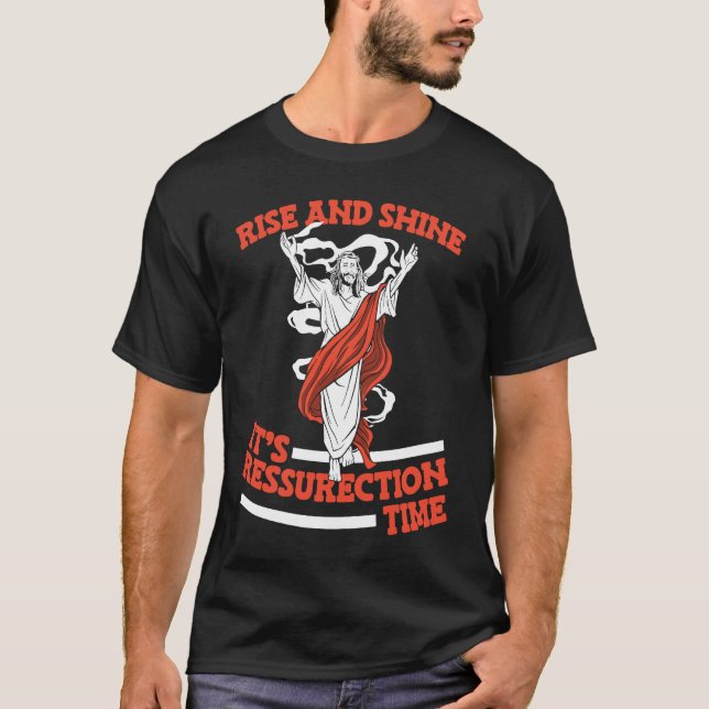 T-shirt Christian Ressurection Religion  Bible Jesus Chris (Devant)
