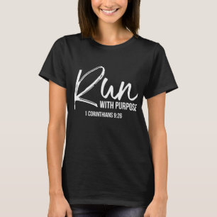 T-shirt Christian Runner Gift Gear Run Avec Purpos