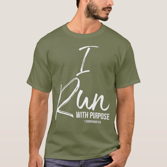 T-shirt Christian Running Gift pour coureurs avec lesquels (Devant)