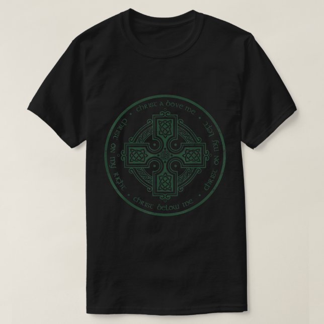T-shirt Christian Saint Patricks Plaque de seins Lorica Pr (Design devant)