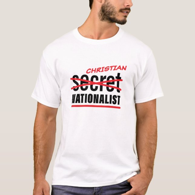 T-shirt Christian Secret nationaliste (Devant)