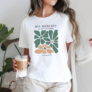 T-shirt Christian Shirt Retro Bible Verse florale pour ell