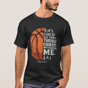 T-shirt Christian Sketll I Can Do All Things Religious Fai