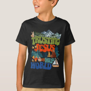 T-shirt Christian Summer Vrai North Vbs 2025 Trusting Jesu
