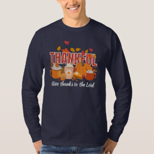 T-shirt Christian Thanksgiving Citrouille MERCI