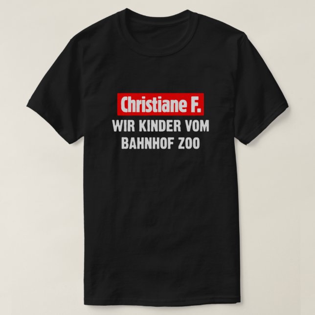 T-shirt Christiane F. WIR KINDER VOM BAHNHOF ZOO Essentiel (Design devant)