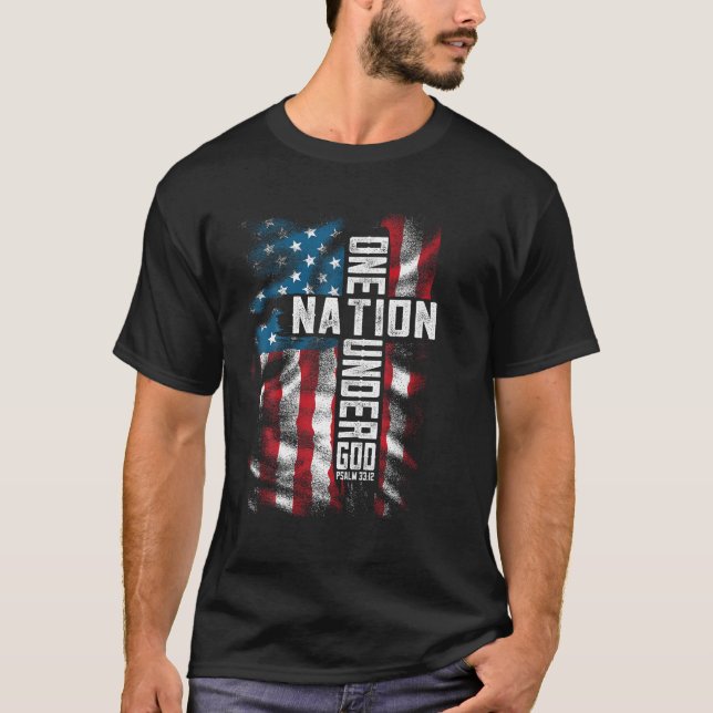 T-shirt christianisme hommes bible verse foi patriotique 4 (Devant)