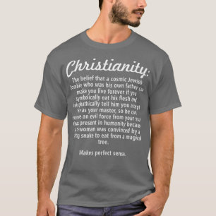 T-shirt Christianisme Religion Athée tee - shirt agnostiqu