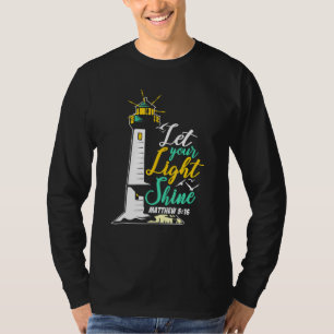 T-shirt Christianity Jesus God Lighthouse - Laissez votre