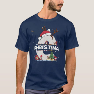 T-shirt Christina Christmasw Christina Nom pour les Noël d