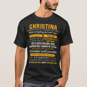T-shirt Christina complètement inexplicable