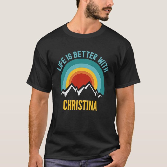T-shirt Christina Dating Christina (Devant)