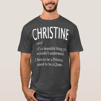 T-shirt Christine Nom Cadeau 110