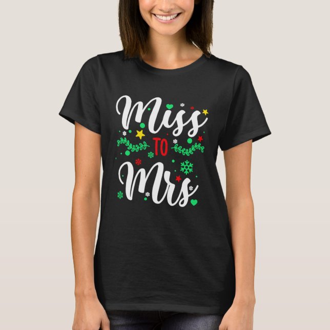 T-shirt Christmas 2022 Miss To Mrs (Devant)