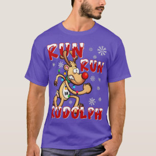 T-shirt Christmas 5K Run Rudolph Holiday Team Running