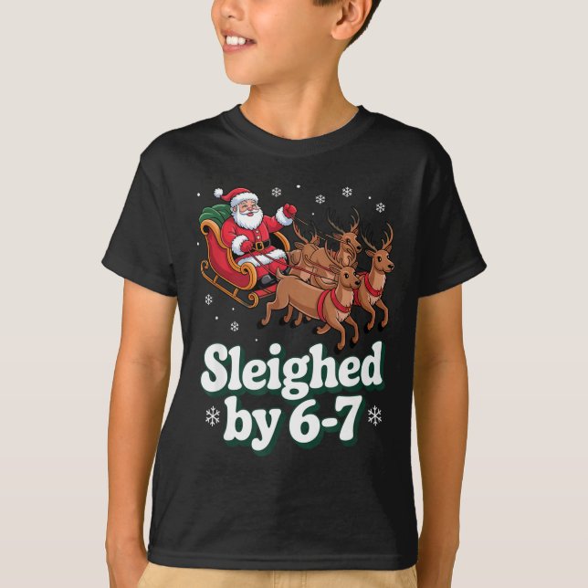 T-shirt Christmas 67 Funny Xmas Six Seven Ugly Sweater 6-7 (Devant)