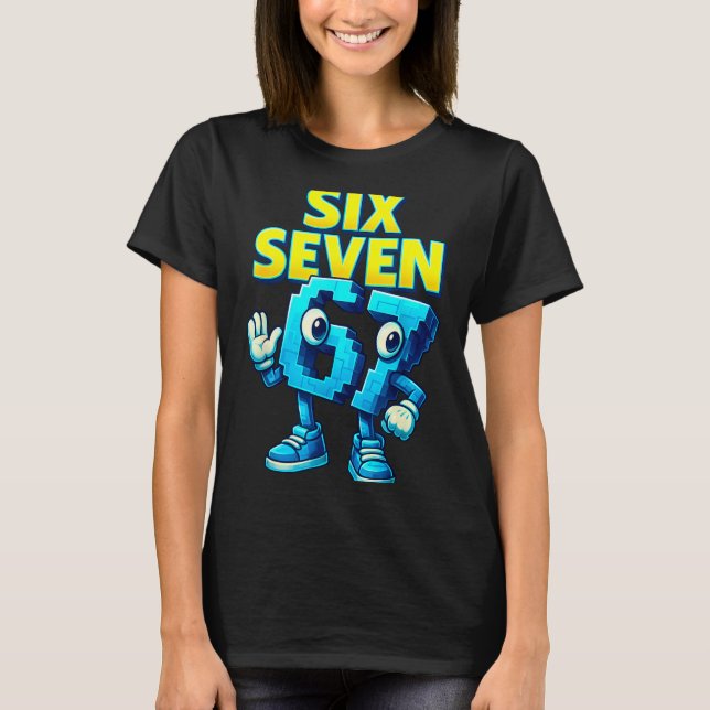 T-shirt Christmas 67 Meme Design Funny Six Seven Hands 6 7 (Devant)