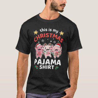 T-shirt Christmas Aolotl'ami du pyjama de Noël