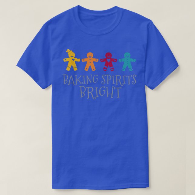 T-shirt Christmas Bake Off Baking Spirits Bright Cookie Ba (Design devant)