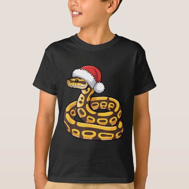 T-shirt Christmas Ball Python Ugly Xmas Sweater Snake Love (Devant)