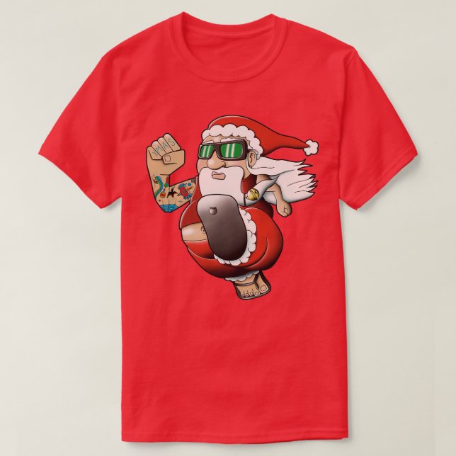 T-shirt Christmas Bogan Père Noël (Design devant)