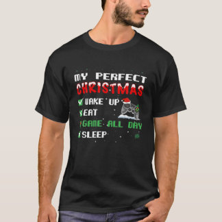 T-shirt Christmas Boys Men Video Gamer My Perfect Christma