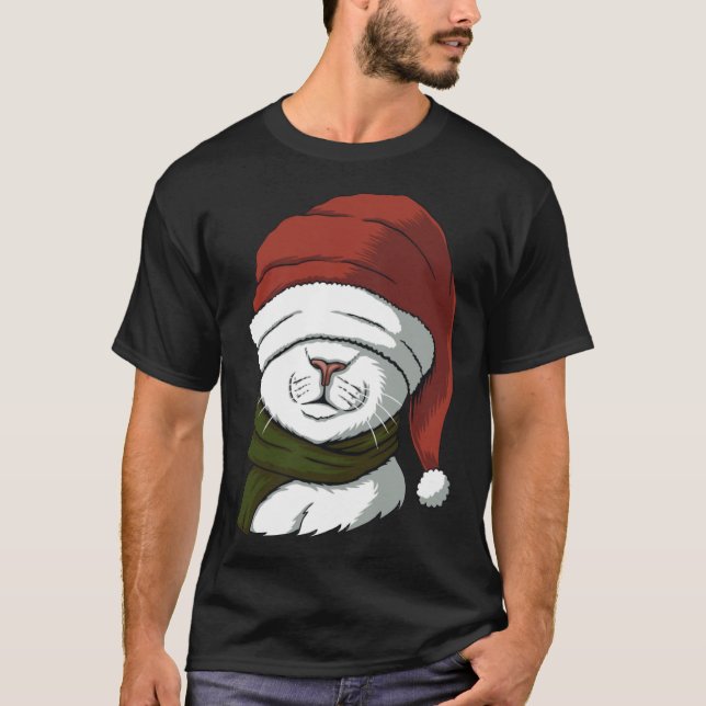 T-shirt Christmas Ca   for Cat  Cat (Devant)