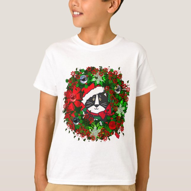 T-shirt Christmas Cat (Devant)