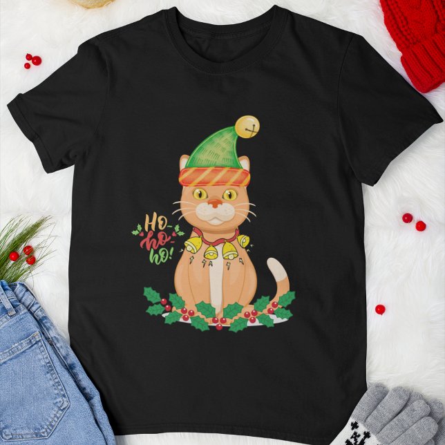 T-shirt Christmas Cat (Créateur téléchargé)