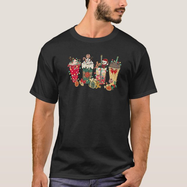 T-shirt Christmas Coffee Latte Spice Matching Family Pjs P (Devant)