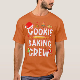 T-shirt Christmas Cookie Baking Crew Amusant Famille Noël 
