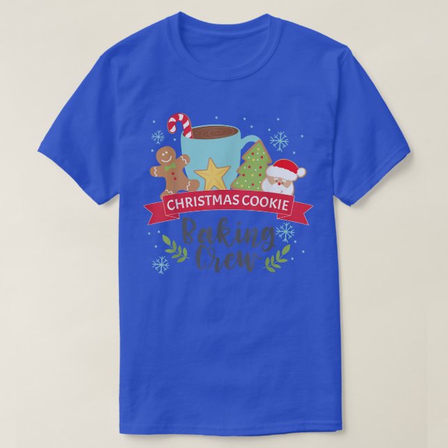 T-shirt Christmas Cookie Baking Crew cadeau pour garçons e (Design devant)
