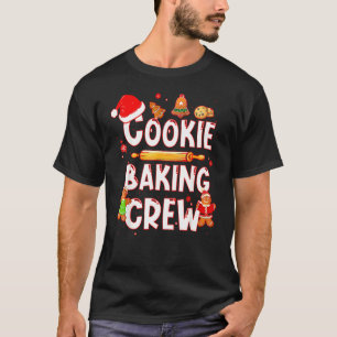 T-shirt Christmas Cookie Baking Crew Funny Pajamas Famille