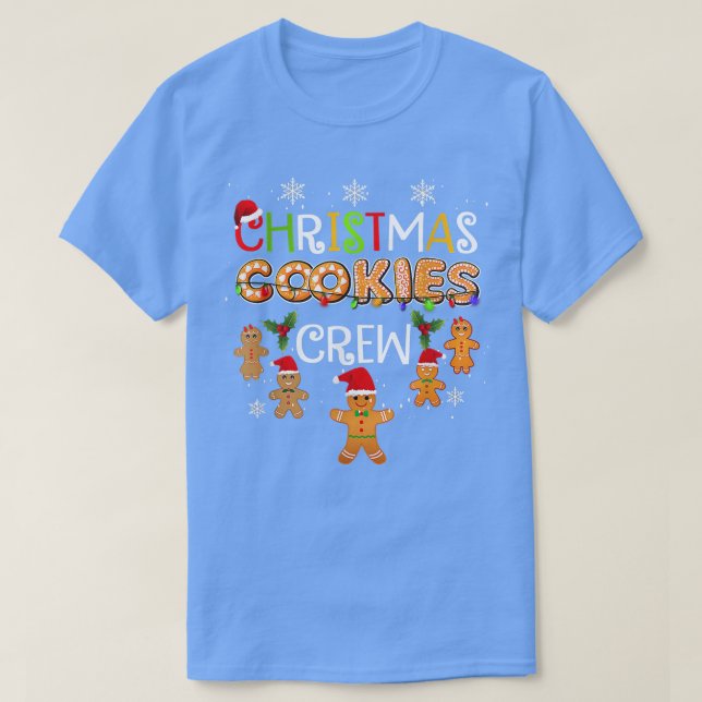 T-shirt Christmas Cookie Baking Crew Funny Pajamas Family  (Design devant)